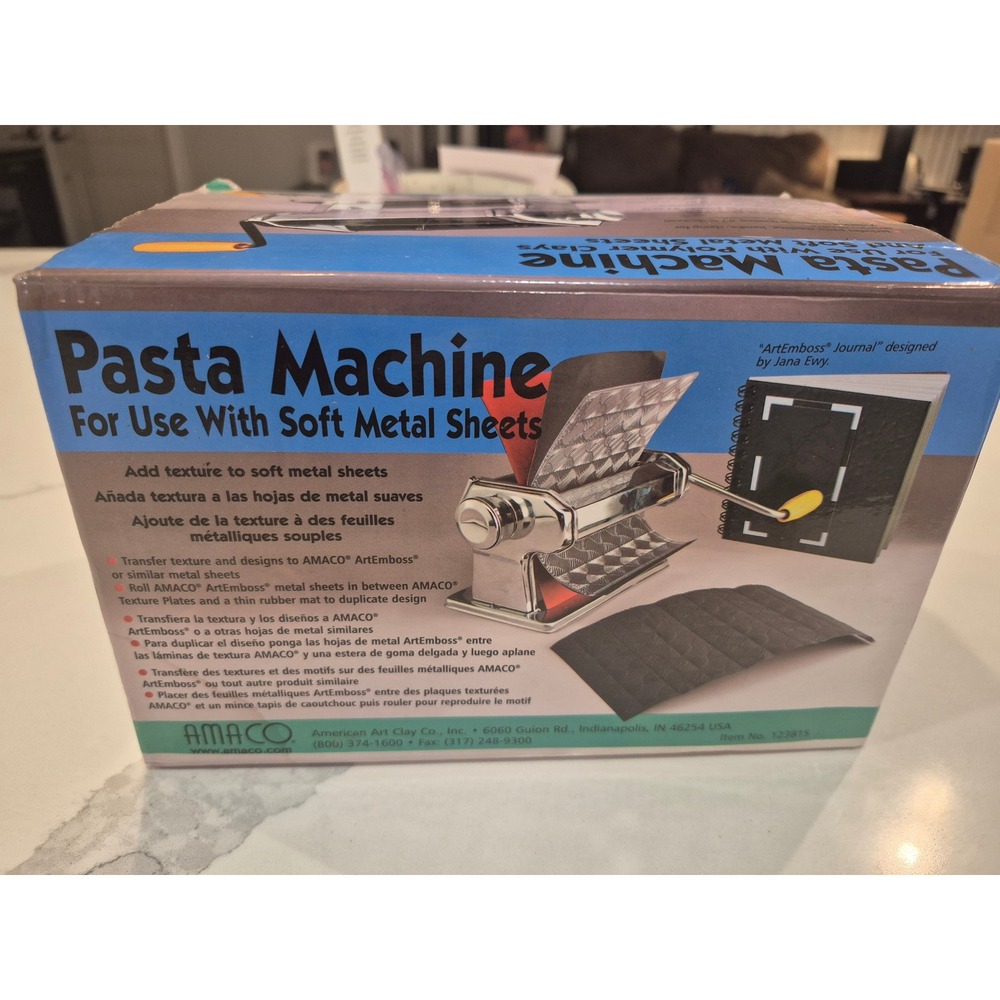 AMACO Pasta Machine for Polymer Clay and Soft Metal Sheet Stainless Steel 12381S